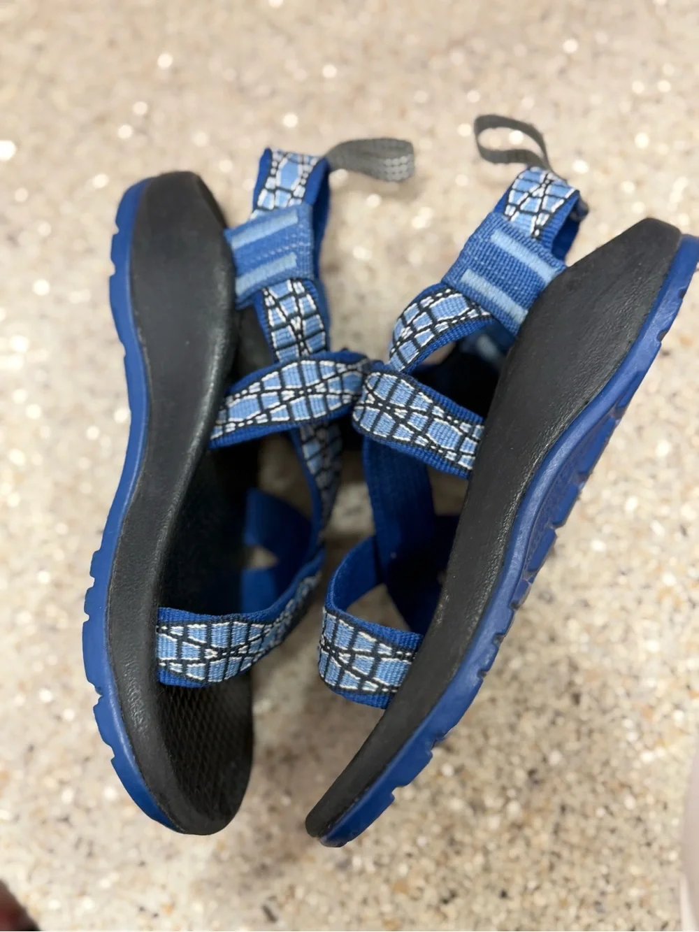 Chaco Kids Blue Patterned Sport Sandals
